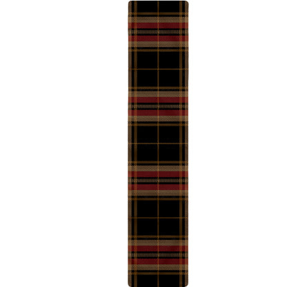 Black And Red Stewart Tartan Print Table Runner