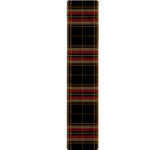 Black And Red Stewart Tartan Print Table Runner