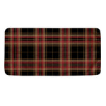 Black And Red Stewart Tartan Print Towel