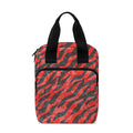 Black And Red Tiger Stripe Camo Print Bible Tote Bag