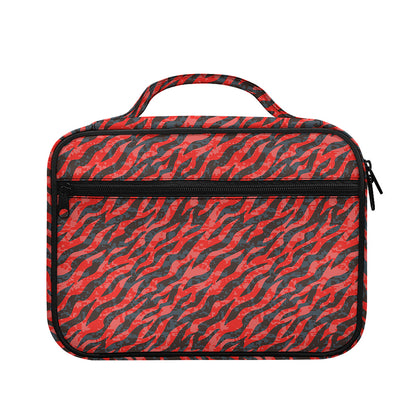 Black And Red Tiger Stripe Camo Print Briefcase Bible Bag
