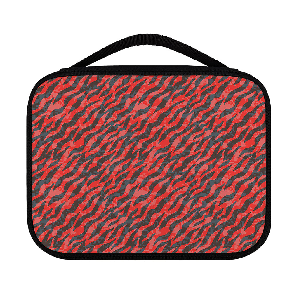 Black And Red Tiger Stripe Camo Print Classic Bible Case