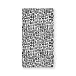 Black And White Adinkra Tribe Symbols Baby Crib Sheet