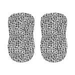 Black And White Adinkra Tribe Symbols Bar Stool Covers