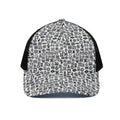 Black And White Adinkra Tribe Symbols Black Mesh Trucker Hat