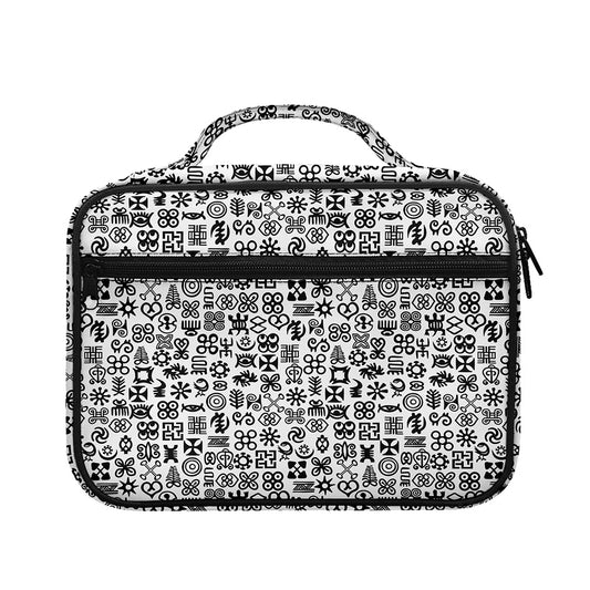Black And White Adinkra Tribe Symbols Briefcase Bible Bag