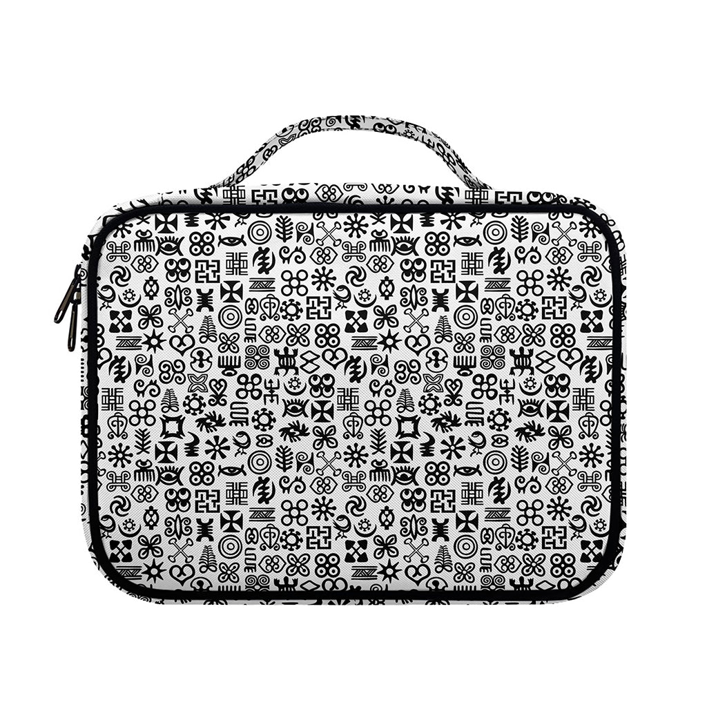 Black And White Adinkra Tribe Symbols Briefcase Bible Bag