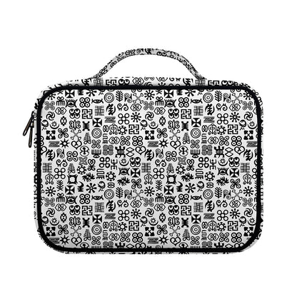 Black And White Adinkra Tribe Symbols Briefcase Bible Bag