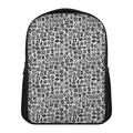 Black And White Adinkra Tribe Symbols Casual Backpack