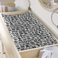 Black And White Adinkra Tribe Symbols Changing Pad Cover