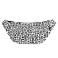 Black And White Adinkra Tribe Symbols Fanny Pack