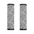 Black And White Adinkra Tribe Symbols Handle Covers