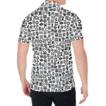 Black And White Adinkra Tribe Symbols Men's Shirt