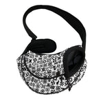 Black And White Adinkra Tribe Symbols Pet Sling Carrier