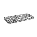 Black And White Adinkra Tribe Symbols Piano Keyboard Cover