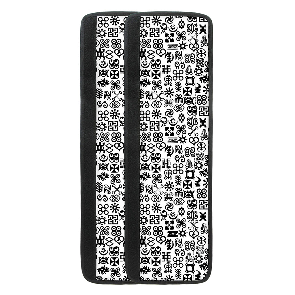Black And White Adinkra Tribe Symbols Refrigerator Handle Covers