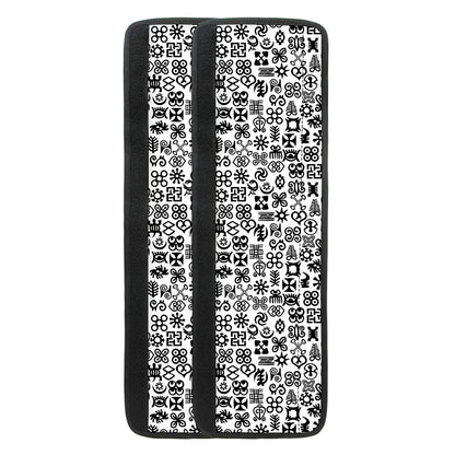 Black And White Adinkra Tribe Symbols Refrigerator Handle Covers