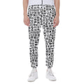 Black And White Adinkra Tribe Symbols Joggers