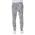 Black And White Adinkra Tribe Symbols Scuba Joggers