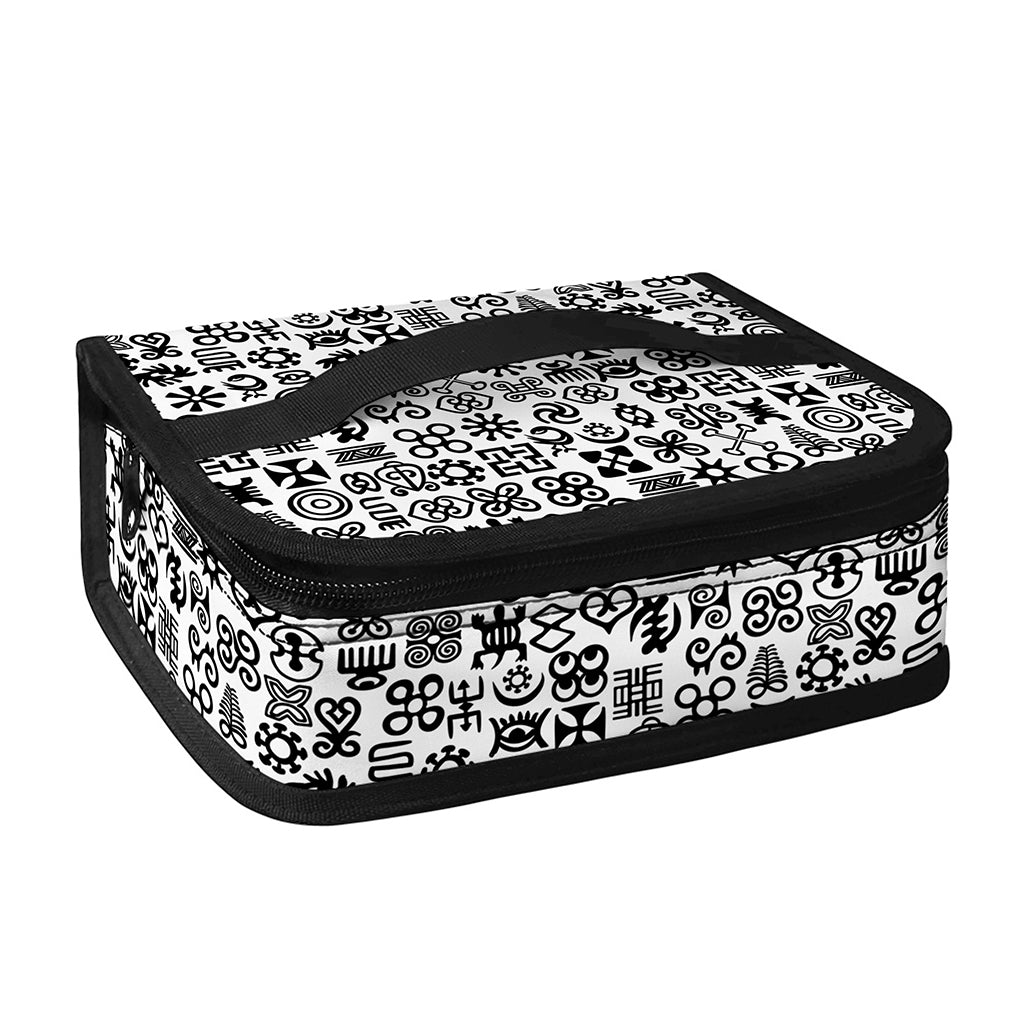 Black And White Adinkra Tribe Symbols Small Lunch Bag