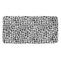 Black And White Adinkra Tribe Symbols Towel