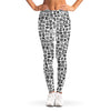 Black And White Adinkra Tribe Symbols Women's Leggings