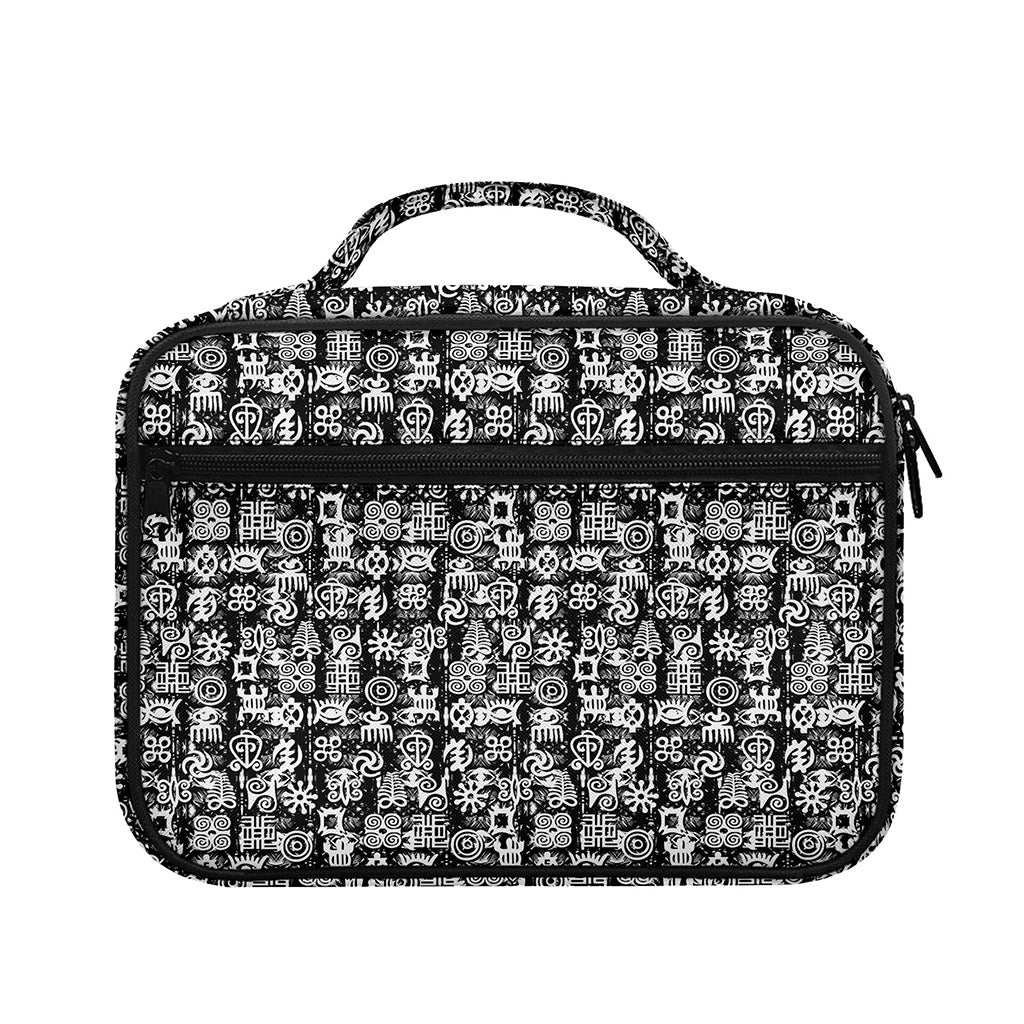 Black And White African Adinkra Symbols Briefcase Bible Bag