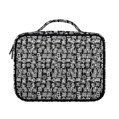 Black And White African Adinkra Symbols Briefcase Bible Bag