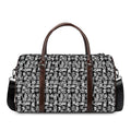 Black And White African Adinkra Symbols Duffel Bag