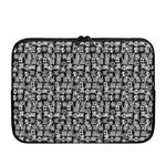 Black And White African Adinkra Symbols Laptop Sleeve