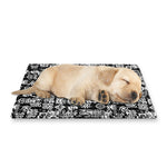 Black And White African Adinkra Symbols Pet Cooling Mat Cover