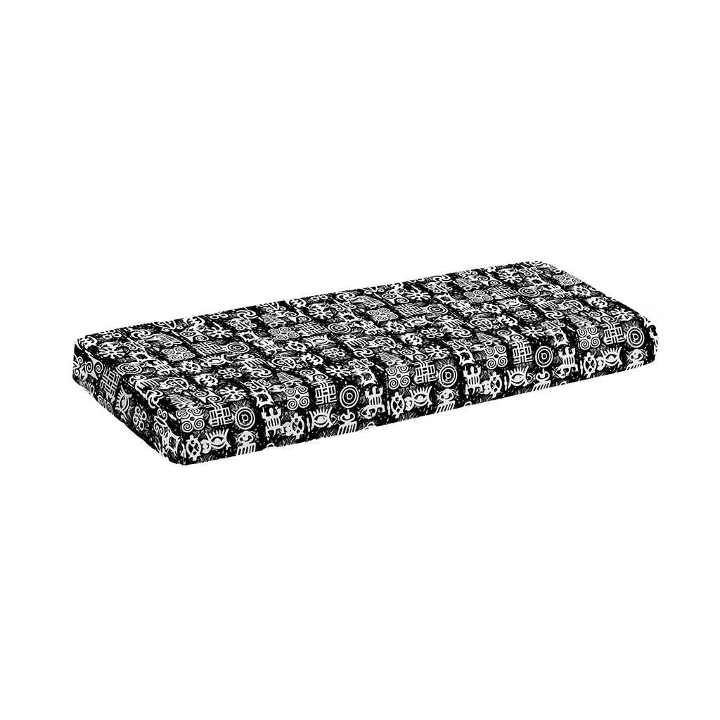 Black And White African Adinkra Symbols Piano Keyboard Cover