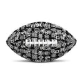 Black And White African Adinkra Symbols Rugby Ball