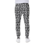 Black And White African Adinkra Symbols Scuba Joggers