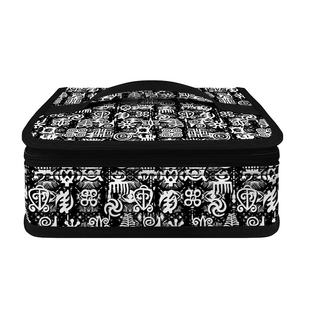 Black And White African Adinkra Symbols Small Lunch Bag