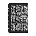 Black And White African Adinkra Symbols Trifold Wallet