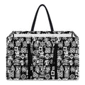 Black And White African Adinkra Symbols Utility Tote Bag