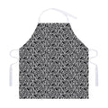 Black And White African Ethnic Print Adjustable Apron