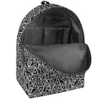 Black And White African Ethnic Print Backpack