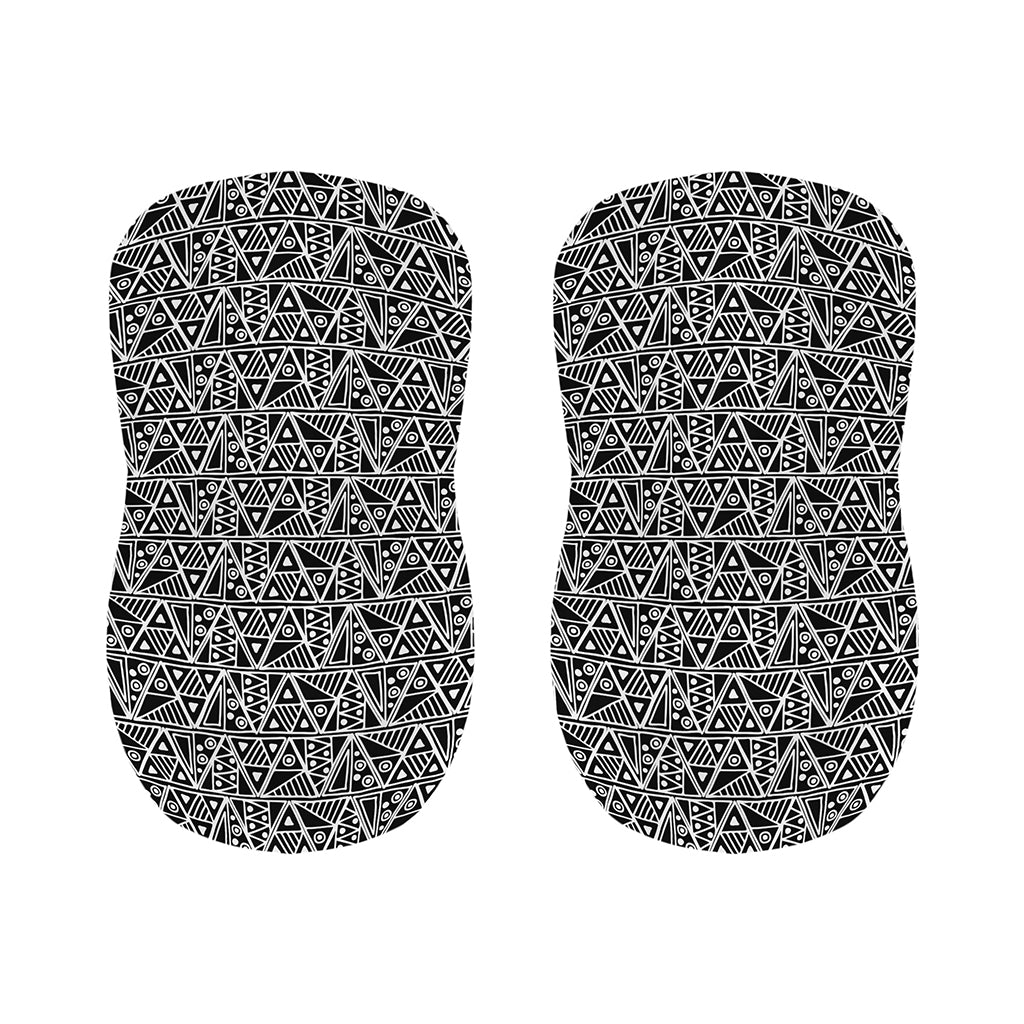 Black And White African Ethnic Print Bar Stool Covers