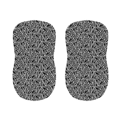 Black And White African Ethnic Print Bar Stool Covers