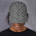 Black And White African Ethnic Print Baseball Cap