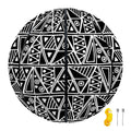 Black And White African Ethnic Print Basketball