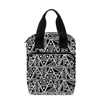 Black And White African Ethnic Print Bible Tote Bag
