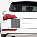 Black And White African Ethnic Print Car Sticker