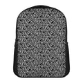 Black And White African Ethnic Print Casual Backpack