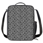 Black And White African Ethnic Print Crossbody Lunch Bag