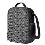 Black And White African Ethnic Print Crossbody Lunch Bag