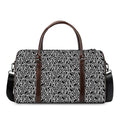 Black And White African Ethnic Print Duffel Bag