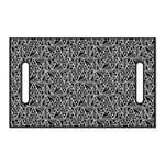 Black And White African Ethnic Print Golf Cart Seat Cover
